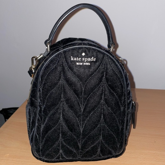 Kate Spade velvet mini backpack - Picture 1 of 3